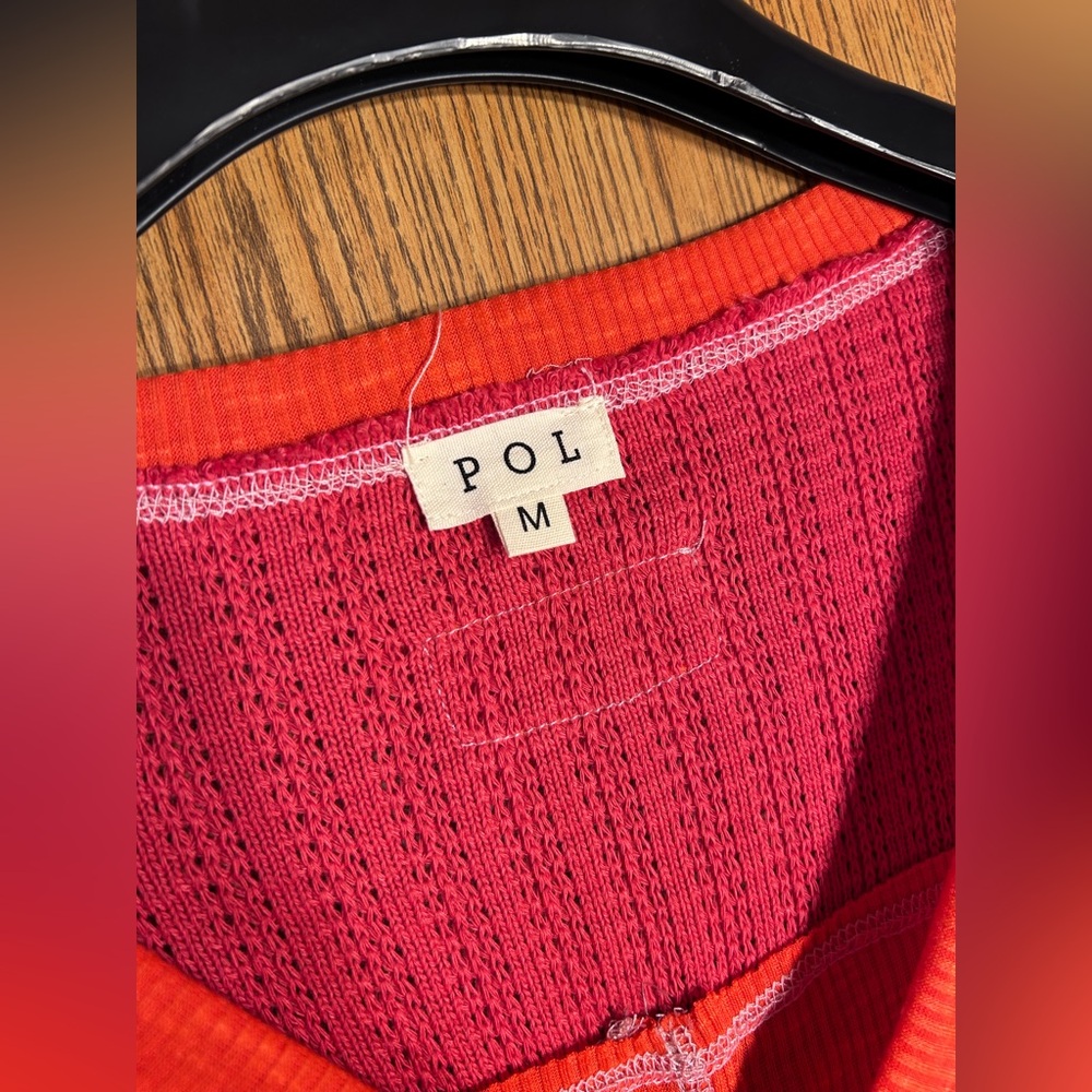 Pol Lane Knit Patchwork Boho Top - image 3